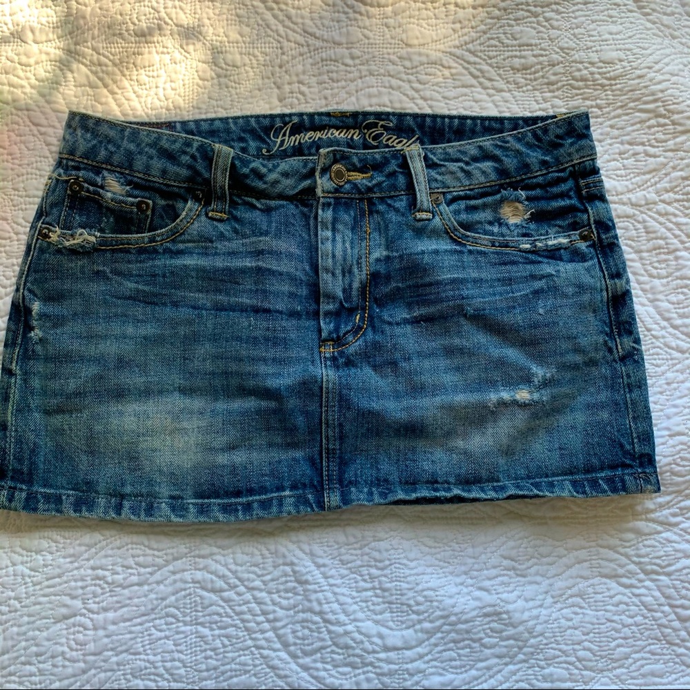 American Eagle Denim Mini Skirt